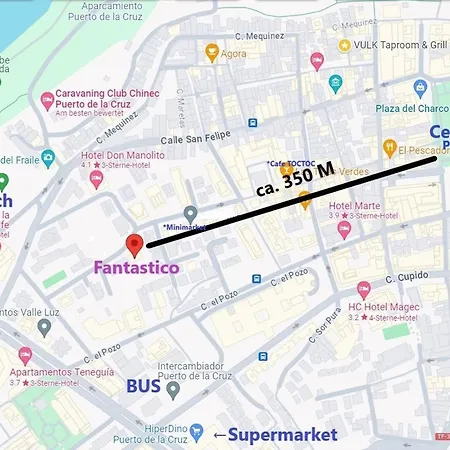 Fantastico 3 - Grosser Terrasse - Gratis Parkplatz - Klimaanlage - Zentrumsnaehe Und Meernaehe * Puerto de la Cruz (Tenerife)
