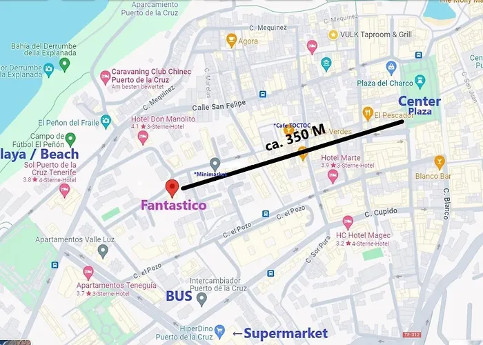 Fantastico 3 - Grosser Terrasse - Gratis Parkplatz - Klimaanlage - Zentrumsnaehe Und Meernaehe * Puerto de la Cruz